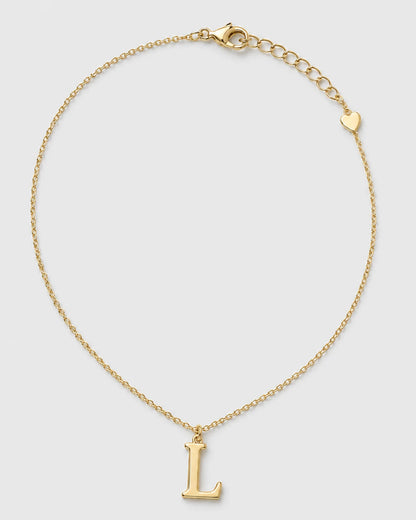 Alternate full view of the Aveline L necklace with clasp, extender and heart end tag