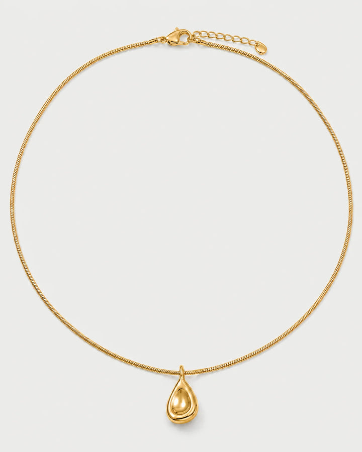 Elara Sculptural Droplet Necklace