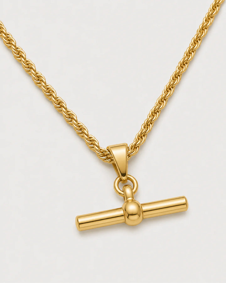 Elodie Rope T-Bar Necklace