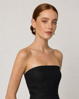 Alternate Mallorca portrait featuring the Mirelle pearl drop earrings