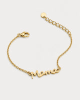 Alternate full view of the Sera Mama bracelet with clasp and extender